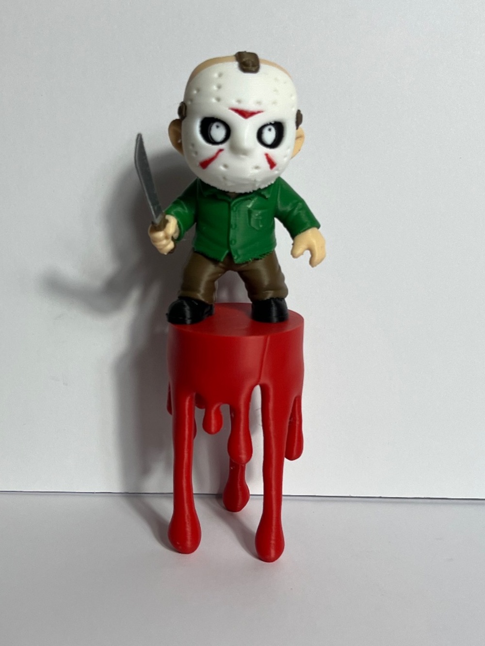 Jason Vorhees Friday The 13th 3D Print With Bloody Stand 8" 4" Horror Halloween